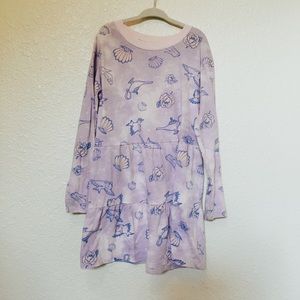 SOLD S 6/6X Disney Princess Long Sleeve Purple Dress